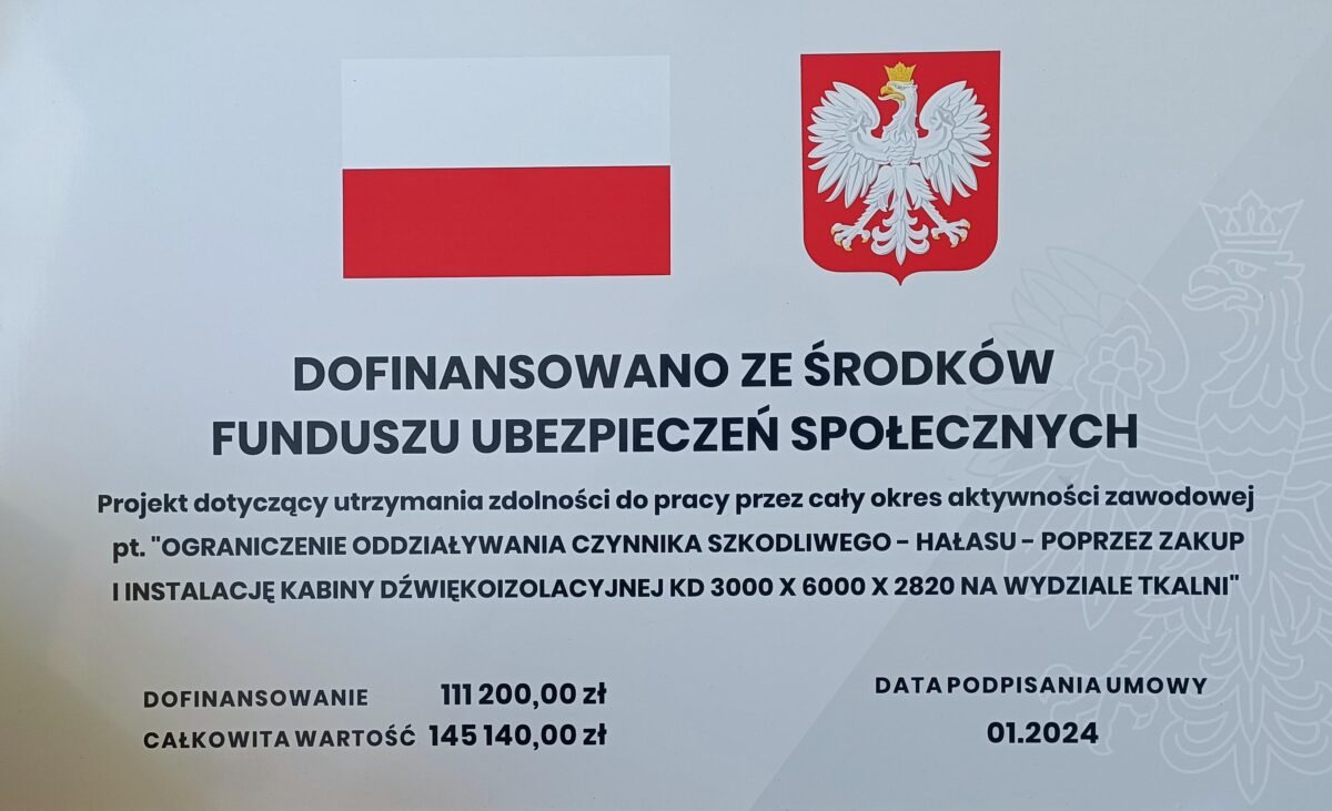 DOFINANSOWANIE ZE ŚRODKÓW UBEZPIECZEŃ SPOŁECZNYCH 